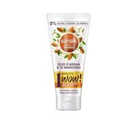 Sunsilk , 1 minuto de tratamiento intensivo Wow Intensive Treatment, mascarilla para cabello quebradizo, con aceite de argán y aceite de almendras orgánico, 98% de ingredientes naturales