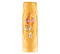 Sunsilk, Bálsamo suave y luminoso, acondicionador antiencrespamiento, da cabello suave y no graso, fórmula de fusión activa con aceite de argán y almendras, queratina y biotina, 200 ml