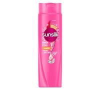 Sunsilk, Champú con chispas de luz, champú antiencrespamiento desenredante, da brillo al cabello, fórmula active-fusión con aceite de jojoba, colágeno y biotina, 250 ml