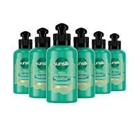Sunsilk, Crema para desenredar el cabello de ensueño, definida para cabello rizado, sin enjuague, fórmula Active Fusion con aceite de macadamia, elastina y biotina, 6 unidades de 200 ml
