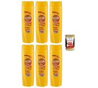 Sunsilk Morbidi e Luminosi - Champú suave y brillante para cabello seco 6 x 250 ml + lata de Polpa italiana Gourmet 400 g