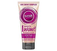 Sunsilk, Tratamiento intensivo de 1 minuto Wow, máscara de cabello encrespado y apagado, con brillo complejo, línea de chispas de luz, para cabello brillante, hidratado y sedoso, acción ultra rápida,