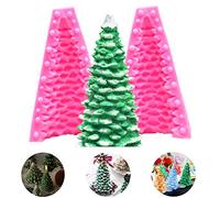 SUNSK Molde de silicona para árbol de Navidad Molde de vela Molde de Aromaterapia de Jabón de Fondant 3D para cumpleaños boda, Halloween Navidad regalo