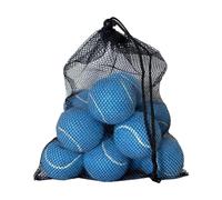 SunsoilGiant 12 Piezas Pelotas de Tenis Practicantes Juego Entrenamiento Fieltro Bolsa de Cuerda Portátil Adecuado para Adultos Niños Sesiones Deportivas, Azul