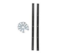 SunsoilGiant 2 Piezas de Rieles para Tabla de Skate Longboard con Tornillos de Montaje (1 Par), Negro