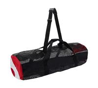SunsoilGiant Bolsa de Malla Duffel para Buceo con Gran Capacidad y Bolsillo Lateral Exterior Correas Ajustables Desmontables y Doble Cremallera Adecuada para, Ronda