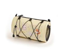 SunsoilGiant Bolsa Manillar Bicicleta Bolsa Estuche Funda Organizador con Cordón Elástico Frontal y Bolsillo Lateral de Malla en Poliéster Adecuada para, Array, Amarillo, 21 10.5 10.5CM