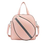 SunsoilGiant Bolsa para Raqueta de Tenis con Correa para El Hombro, Almacenamiento de Raqueta de Bádminton, Bolso de Tenis para, Rosado