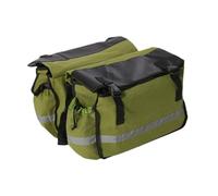 SunsoilGiant Doble, para Bicicleta, Versátil, Bolsa de Sillín para Bicicleta, Bolsas para Portaequipajes Trasero, para Compras, Paseos Y Viajes, Verde