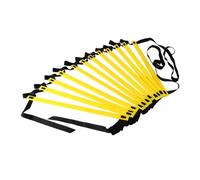 SunsoilGiant Escalera de Equipo para Ejercicio de Velocidad Resistencia y Control Corporal Estructura Flexible Adecuada para Jugadores de Fútbol, 6m 12 Secciones