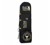 SunsoilGiant Funda de Viaje para Golf Bolsa Trolley Estuche Maleta Porta Palos con Ruedas Plegable Soporte Inferior Robusto en Oxford Transporte Seguro Adecuada, Gold