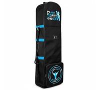 SunsoilGiant Funda de Viaje para Golf Bolsa Trolley Estuche Maleta Porta Palos con Ruedas Plegable Soporte Inferior Robusto en Oxford Transporte Seguro Adecuada, Blue