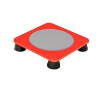 SunsoilGiant Mini para Niños Cama Elástica Compacta Equipo de Juguete Sensorial Cama de Salto Material de PP Adecuado para Ejercicios Dentro del Hogar Y, Rojo