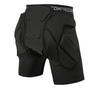 SunsoilGiant Pantalones Cortos Acolchados, Protectores, Transpirables, Profesionales, con Protección de Cadera 3D Altamente Elástica Y Acolchado en El Asiento para, Black L