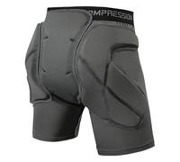 SunsoilGiant Pantalones Cortos Acolchados, Protectores, Transpirables, Profesionales, con Protección de Cadera 3D Altamente Elástica Y Acolchado en El Asiento para, Gray M