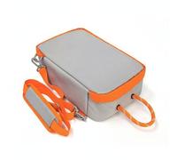 SunsoilGiant Portaequipos Deportivo Impermeable Bolsa Estuche para Zapatillas Funda para Botas con Correa Ajustable y Asa de Mano Adecuado para Fútbol Base Viajes, Array, Naranja Y Gris, L