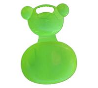 SunsoilGiant Trineo de Nieve para Adultos Y Niños, Tabla de Trineo Portátil, Juguete Divertido Hecho de Material PP con Asa, para Amigos, Fiestas, Verde