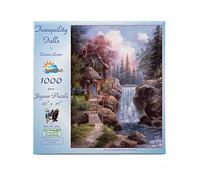 SunsOut 48371 - Puzzle de 1000 piezas, diseño de casa junto a cascada de Lewan