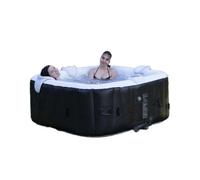 Sunspa Spa Hinchable Cuadrado para 6 Plazas con Tira LED