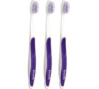 Sunstar GUM 124 Cepillo de dientes suave KFO para pinzas y tirantes fijos, paquete de 3