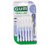 Sunstar - GUM TRAV-LER Interdent 1312 6U, Azul Claro