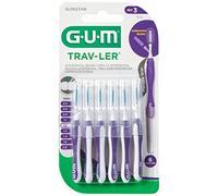 SUNSTAR - Gum Trav-Ler Interdent 1512 4U, 6 uds, Violeta