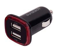 Sunstech DCU10BK Cargador de Coche Dual USB 2.1A