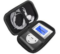 Sunstech DEDALOIII8GBGY Funda MP3 Player,Soporte con mosquetón de Metal,para Organizar Grabadora de Voz, para Bluetooth MP3 / MP4 Player/Auriculares/iPod Touch (Negro)