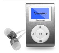 Sunstech DEDALOIII8GBGY - Reproductor MP3 con Pinza de Sujeción, Color Gris, 8 GB