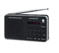 Sunstech Portable digital AM/FM radio silver Portátil Analógica Negro, Plata
