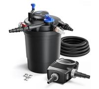 SunSun CPF-10000 SET 12000l 11W UVC NEO3800 Bomba Manguera Set de filtro para estanque