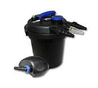 SunSun filtro piscina a presión 6000L con 11W UVC clarificador y bomba de bajo consumo de 10 W