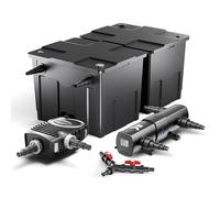 SUNSUN Filtro Set 60000l Estanque 36W Clarificador NEO10000 80W Bomba 25m Tubo