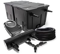 SUNSUN Kit de filtración de estanque 60000l 36W Clarificador neo8000 70W bomba 25m manguera