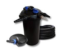 SunSun Kit Filtrado estanque presión 30000L 18W UVC Clarificador 4W ajo consumo tipo bomba 25m tubo