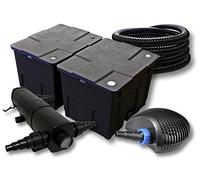 SUNSUN Kit filtro estanque para 60000l 36W Clarificador y 40W bajo consumo tipo bomba 25m manguera