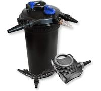 SunSun Presión Pond Filter Set 30000L 18 W UVC purificador para estanques neo10000 80 W Bomba jardin