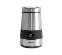 SUNTEC Molinillo de café KML-8403 design [Molinillo de acero inoxidable compacto para granos de café, cereales, especias etc., 2 cuchillas de acero inoxidable, tapa con mirilla, manejo con una mano, máx. 200 W]