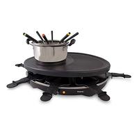 SUNTEC Raclette electrico | Parrilla electrica sin gas ni humo | Grill de mesa para cocinar en casa | (RAC- 8458)