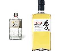 Suntory Toki - Whisky Japones 43%, Botella de 700 ml + Roku Ginebra Artesanal Japonesa, 43%, 700ml