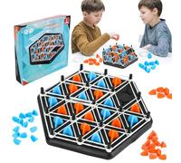 SUNtoys Juguete Niño 3 4 5 6 7 8 9 10 11 12 Años, Triangle Game Fiesta Familiar Mesa de Ajedrez en Cadena (2 Jugadores)
