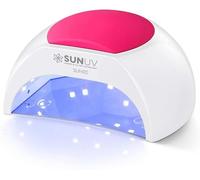 SUNUV Lámpara Secadora de Uñas, Profesional LED UV Lampara Uñas de Gel, Curado Luz en 4 modos para tiempo 10s, 30s, 60s y 90s