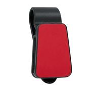 Sunvisor Glass Holder - Sunglasses Clip Organizer, Eyewear Storage Mount, Leather Wrapped Secure Case | Auto Visors Accessory Card Ticket Clip, Magnetic Snep Closure Design for Vehicle Interior