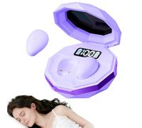 sunvito Auriculares para Dormir, Mini Auriculares para Dormir, inalámbricos Bluetooth 5.4, para Dormir de Lado, indicador de Potencia para Entrenar, Trabajar, Viajar(Morado)