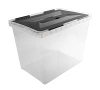 SUNWARE perfectly organised Caja de almacenamiento Onyx 40L Transparente Antracita