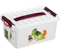 Sunware Q-line Caja De Almacenamiento Para Mascotas 6L - 30x20x14,5 cm - Blanca - Con Tapa