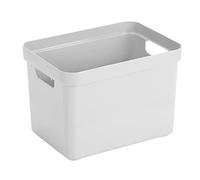 Sunware Sigma Home Box - Caja de 6 unidades (18 litros, sin tapa, 352 x 253 x 243 mm), color blanco