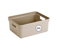 Sunware Sigma Home Caja De Almacenamiento 24L beige - 44,5x34,5x18,3cm - caja organizadora plastico hogar