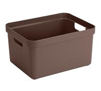 Sunware Sigma Home Caja De Almacenamiento 32L marrón - 44,5x34,5x24,3cm - caja organizadora plastico hogar