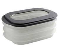 Sunware Sigma Home Recipiente Para Fiambre 1,1L - 26,5x17,2x10,5 cm - Transparente Gris - Conservación Alimentos